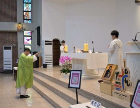 2026년 9월 6일 교중미사 중 성수 축복과
빈첸시오 후원회 홍보입니다.
제주도 찰보리빵은 완판 되었답니다.